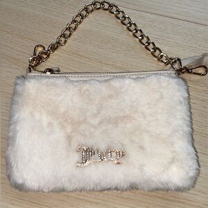 Juicy couture mini fur bag